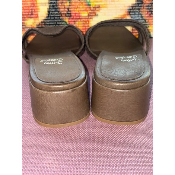 Jeffrey Campbell Coen Sandals in Olive Green 8 Womens Leather Heels - Picture 6 of 11